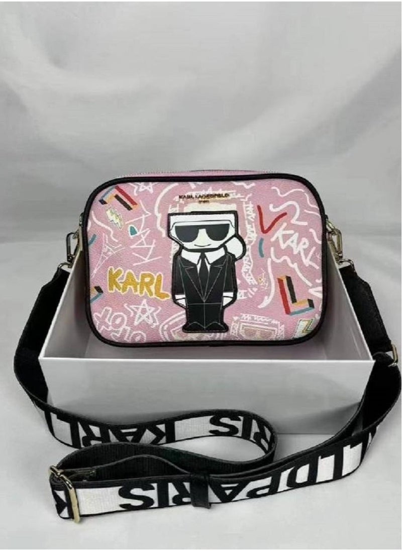 Karl Lagerfeld Maybelle Double Zip Charm Crossbody