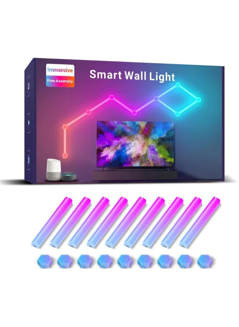 Smart Wall Light | LED Light Bars 3D Hexagon Lights with Alexa