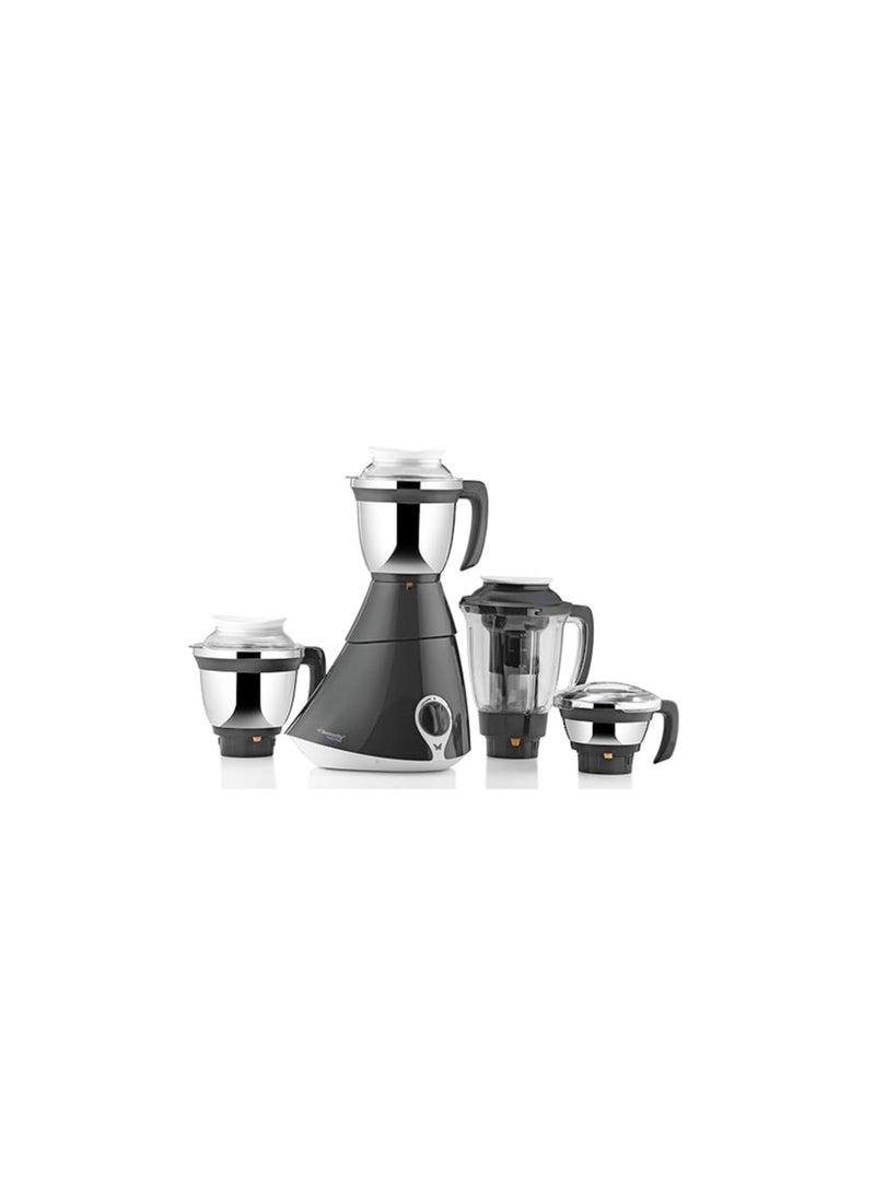 Butterfly Matchless 750-Watt Mixer Grinder with 4 Jars (Grey and White)