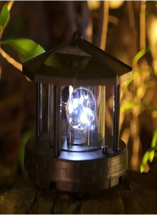 1pc LED Solar Rotating Light, Outdoor Yard Garden Lawn Decoration Landscape Light