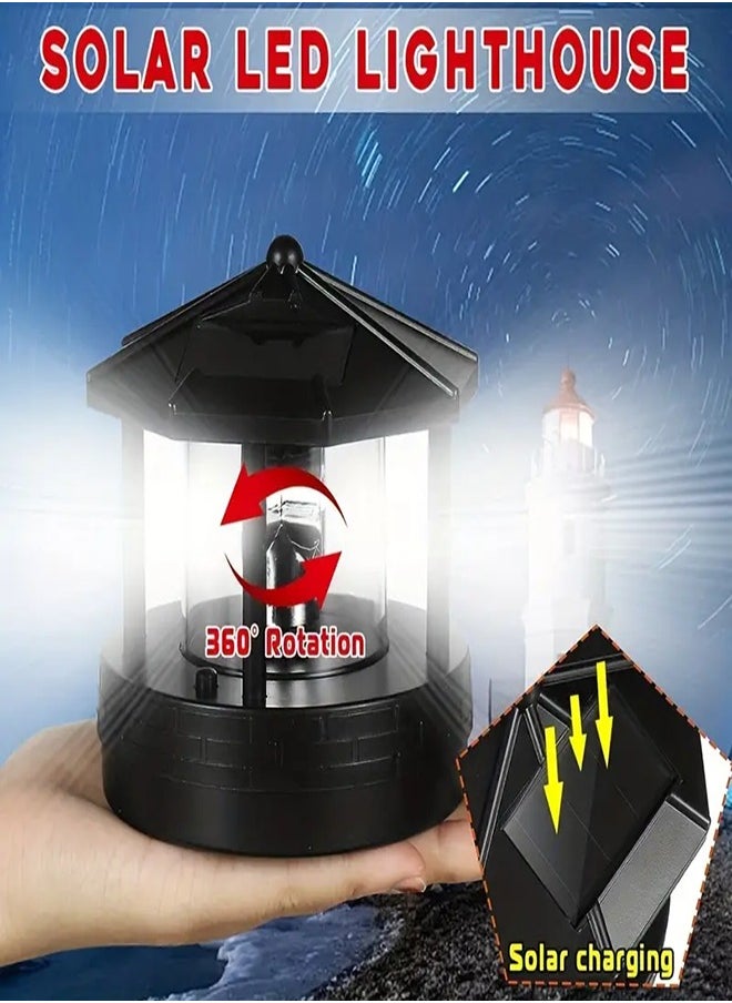 1pc LED Solar Rotating Light, Outdoor Yard Garden Lawn Decoration Landscape Light