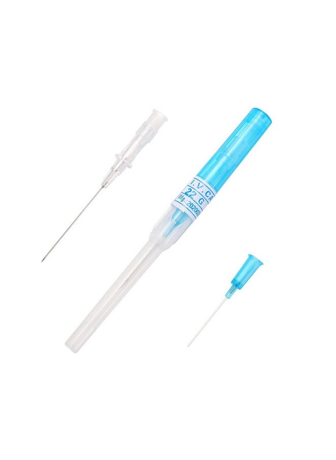 Piercing Needles 5Pcs 22G Iv Catheter Needles Kit Piercing For Iv Start Kits Ear Nose Piercing Needles Supply 22G Blue