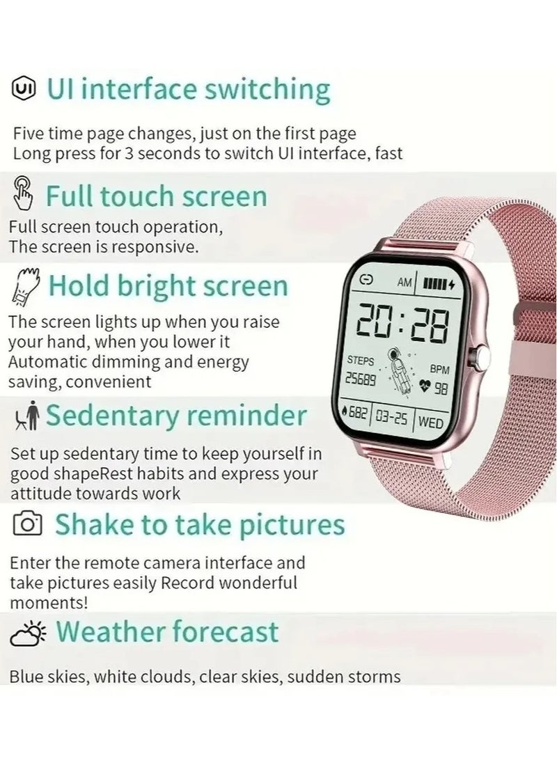 Digital Smart Watch WISME WS-81 for men and women, sports watch, fitness watches, full touch screen, bluetooth calls, New Gift