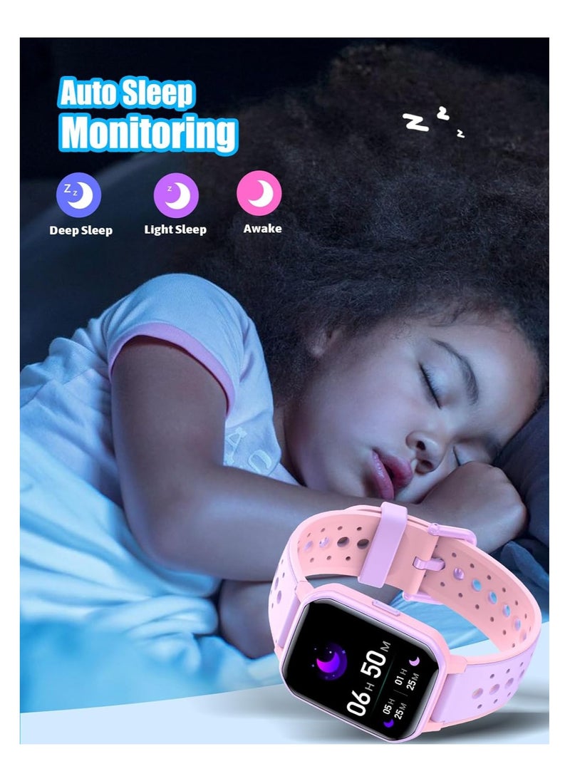 Kids Smart Watch for Boys Girls,Games Fitness Tracker with Heart Rate Sleep Monitor,20 Sport Modes Activity Tracker with Pedometer Steps Calories Counter for Android iPhone
