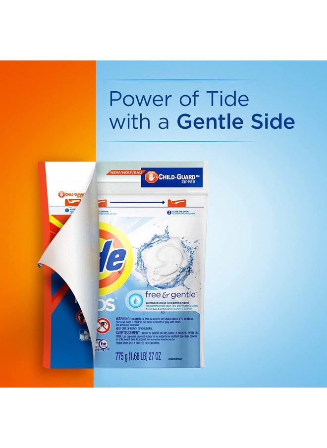 Tide PODS Free & Gentle Laundry Detergent Soap Pods, 81 count