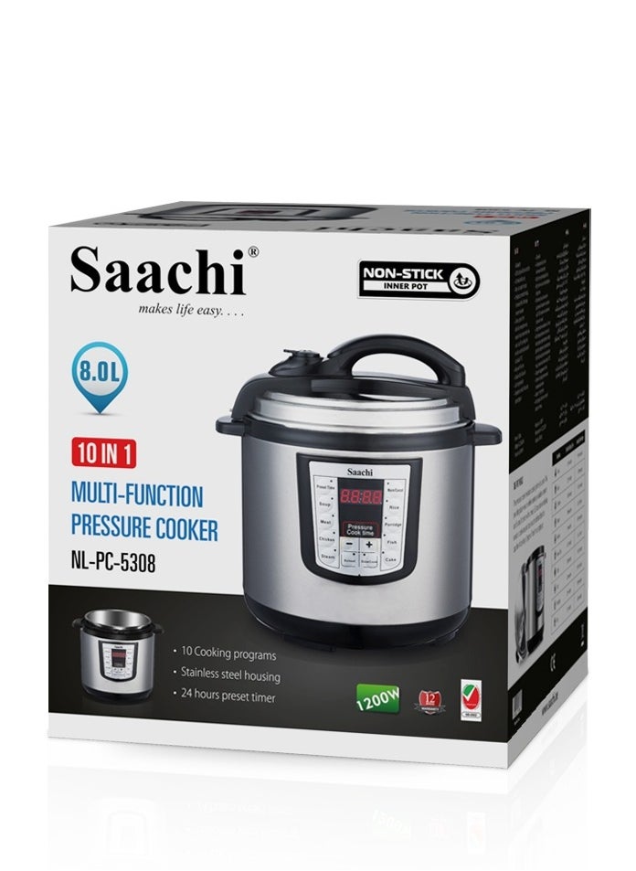 Electric Pressure Cooker 8 L 1200 W NL-PC-5308-BK Black