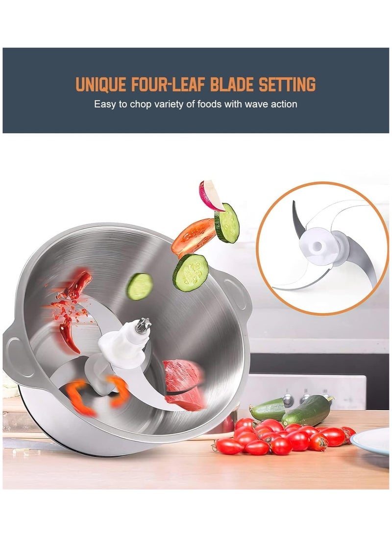 Electric Food Chopper Stainless Steel