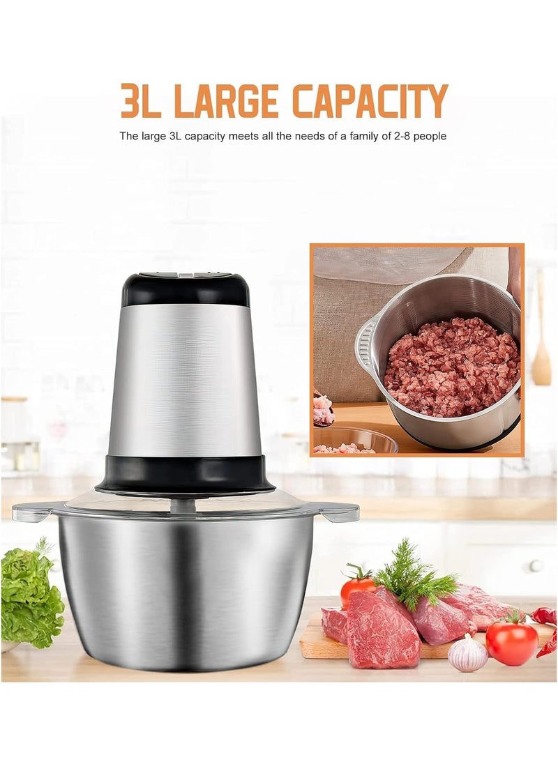 Electric Food Chopper Stainless Steel