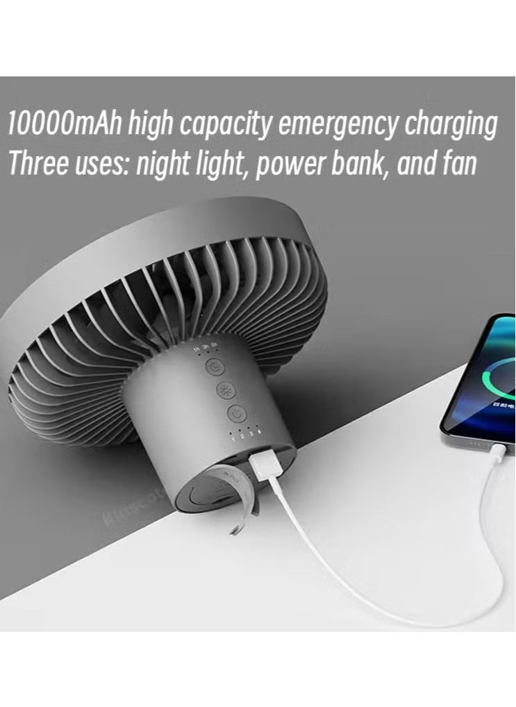 Portable Fan USB Electric Fan Powered Folding Rechargeable Fans Mini Silent Table Outdoor Air Cooler