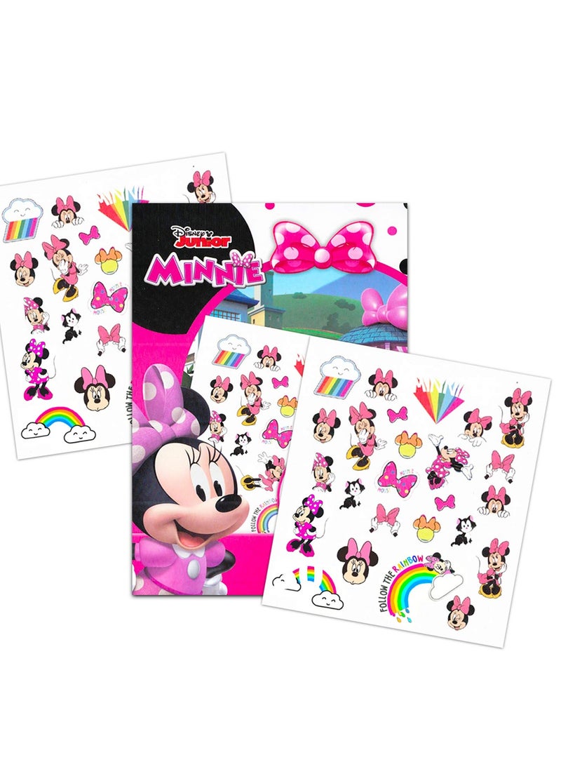 Disney Tattoos Party Favor Set for Girls - 150 Temporary Tattoos Featuring Minnie Mouse, Disney Princess and Frozen with Stickers and Door Hanger 6 Tattoo Sheets