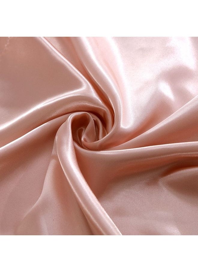 4-Piece Duvet Cover Set Polyester Pink 200x230cm