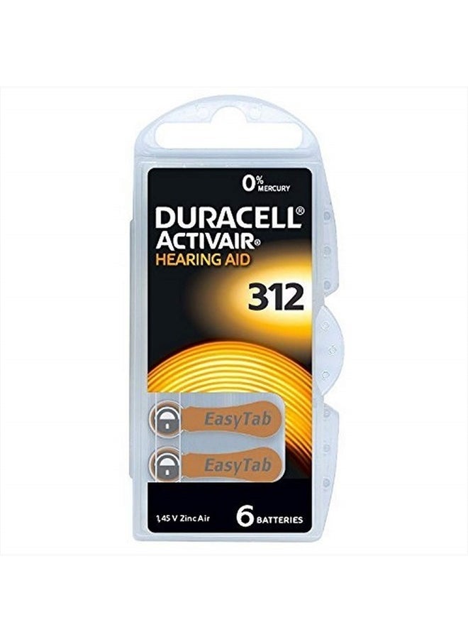 Duracell Hearing Aid Batteries Size 312, 60 Count (Pack of 1) batteries