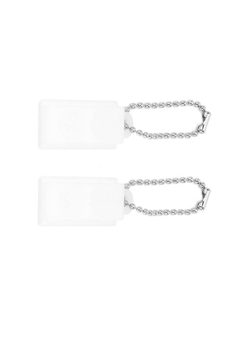 2pcs Hearing Aid Battery Boxs,Portable Amplifier Battery Caddy Plastic Button Storage Case Holder Box