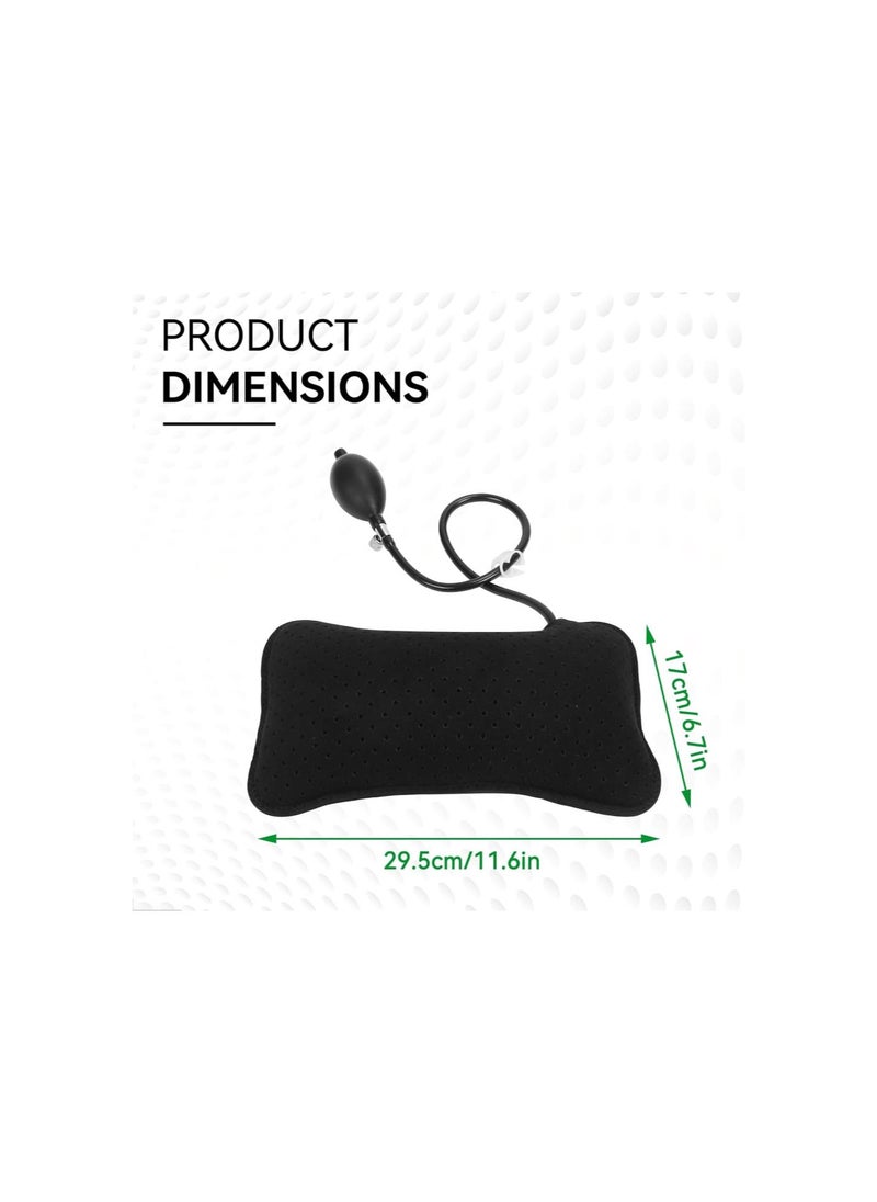 Inflatable Lumbar Support Pillow,Breathable Firm Lumbar Pillow Washable Portable Lumbar Supports for Men Women