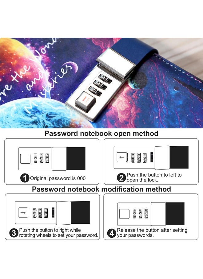 Diary With Lock For Teens Who Like Science And Exploring, Gifts For Teen Girls And Boys 12-18 Securely Guard Secrets Journal With Lock, 5.5 X 8.1 Inch Refillable Diary With Pen