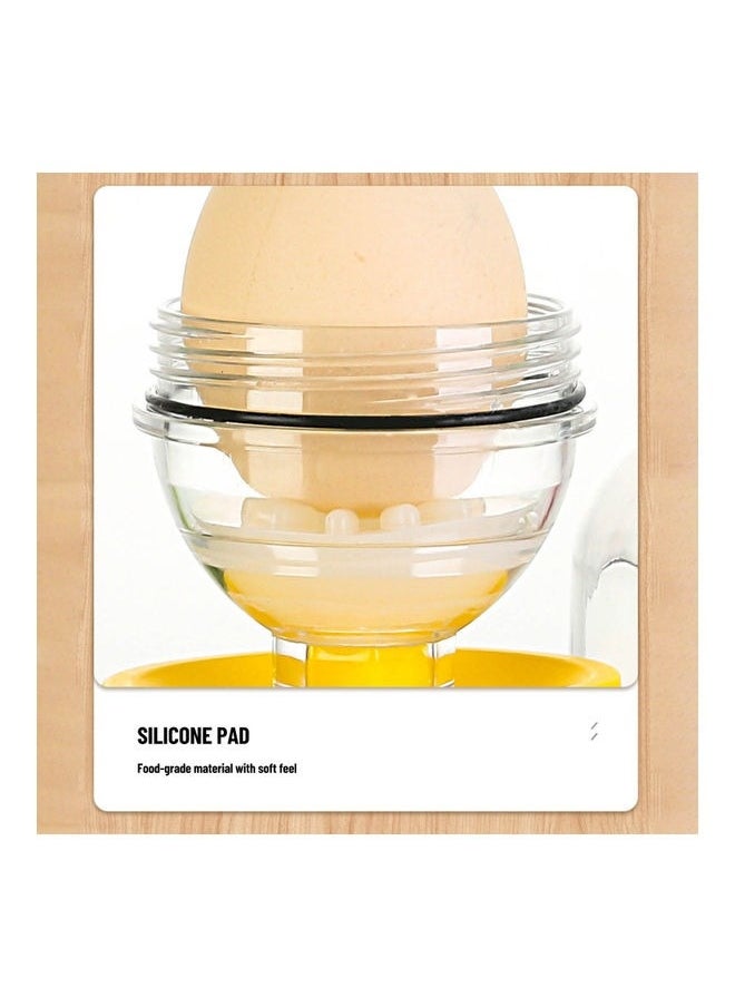 Portable Egg Scrambler Manual Egg Mixer Pulling Rope Golden Egg Maker Egg Shaker Mixer Hand Powered Golden Egg Maker With Slicer Kitchen Gadgets For Mixing The Egg