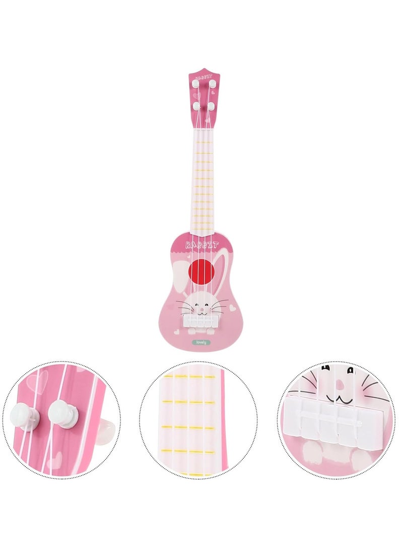 Musical Toys Early Education Ukulele Toys, Mini Ukulele Instruments, Children'S Guitar Ukulele Suitable For Toddler Boys And Girls Beginners Children'S Musical Toys (Giraffe Pink)