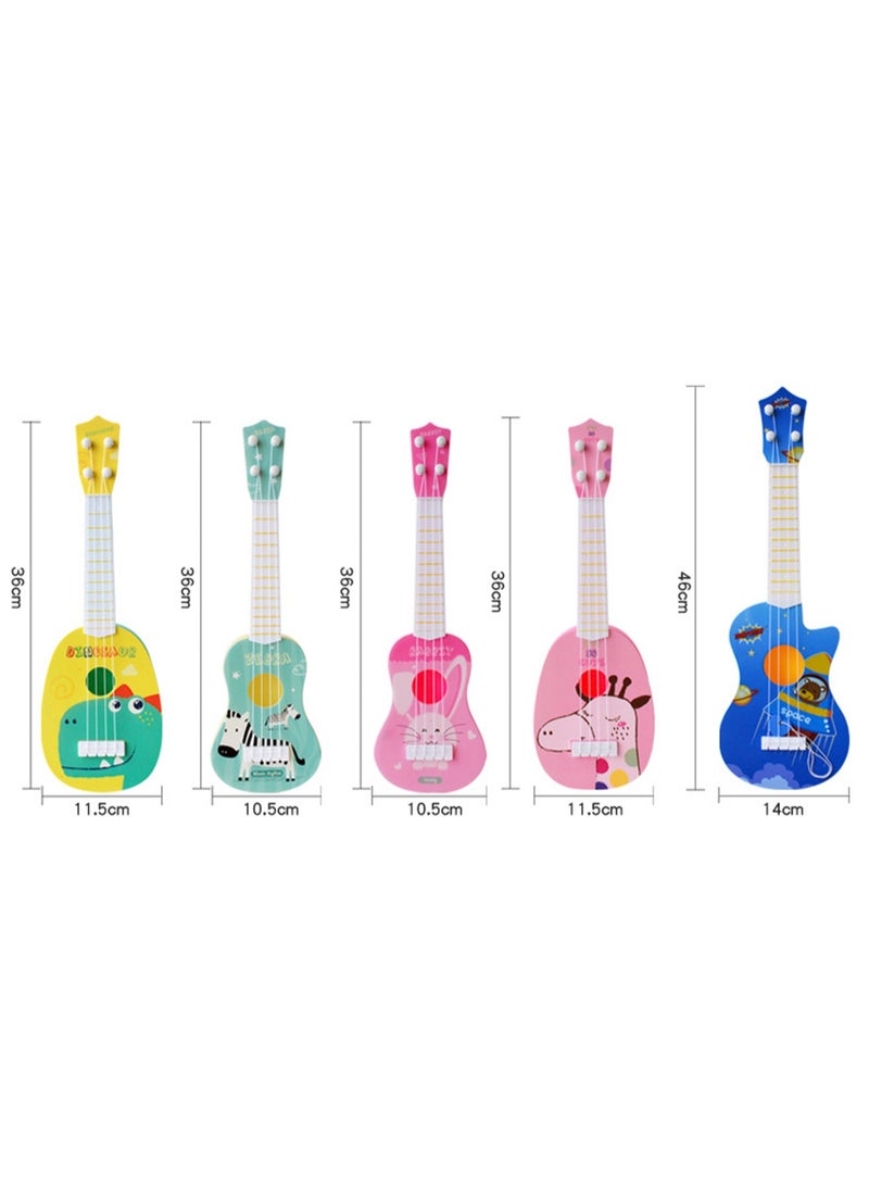 Musical Toys Early Education Ukulele Toys, Mini Ukulele Instruments, Children'S Guitar Ukulele Suitable For Toddler Boys And Girls Beginners Children'S Musical Toys (Yellow Dinosaur)