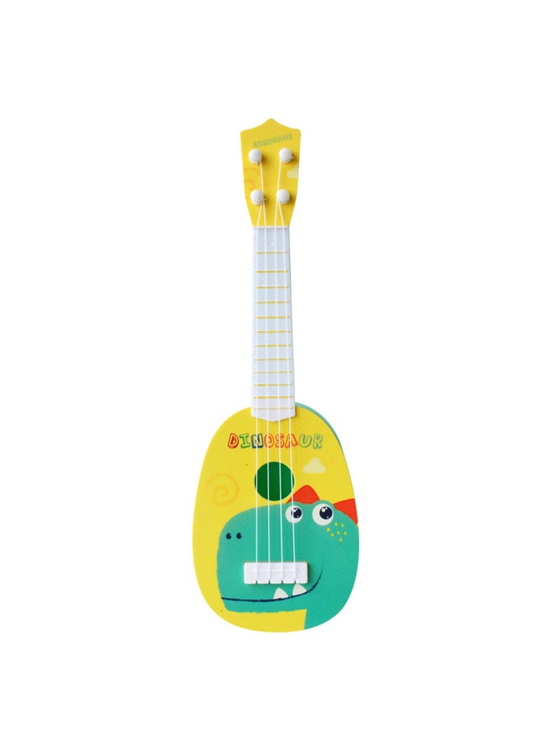 Musical Toys Early Education Ukulele Toys, Mini Ukulele Instruments, Children'S Guitar Ukulele Suitable For Toddler Boys And Girls Beginners Children'S Musical Toys (Yellow Dinosaur)