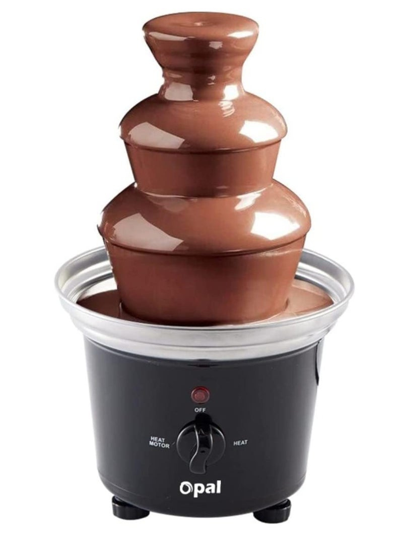 Large 3-Tier Stainless Steel Chocolate Fountain, 500ml, 90W Electric Fondue Set, Hot Melting Pot, for Parties