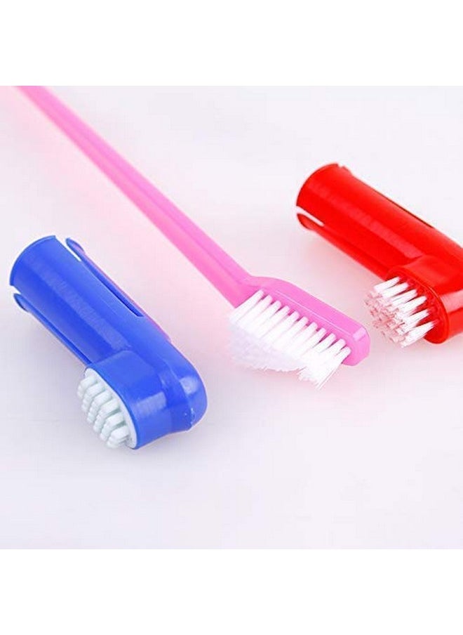 3 In 1 Cleaning Dental Toothbrush With Shower Grooming And Bathing Glove (Colour May Vary)