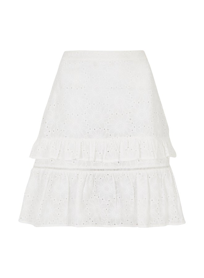 Stylish Mini Skirt White