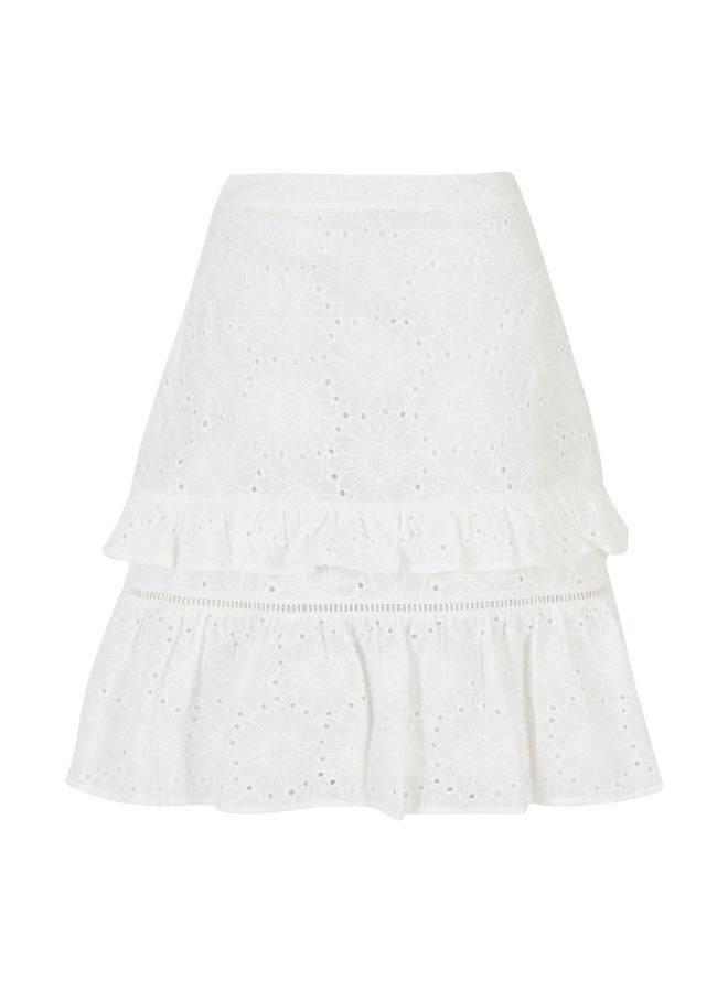 Stylish Mini Skirt White