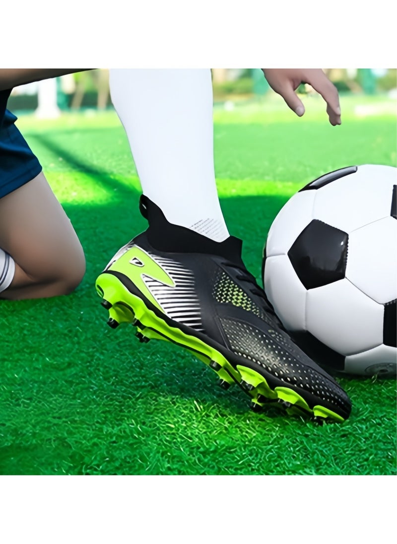 Men's Women's Fashion Outdoor Non-slip Rubber Easy Bend Faux Leather Turf Running Track and Field Shoes