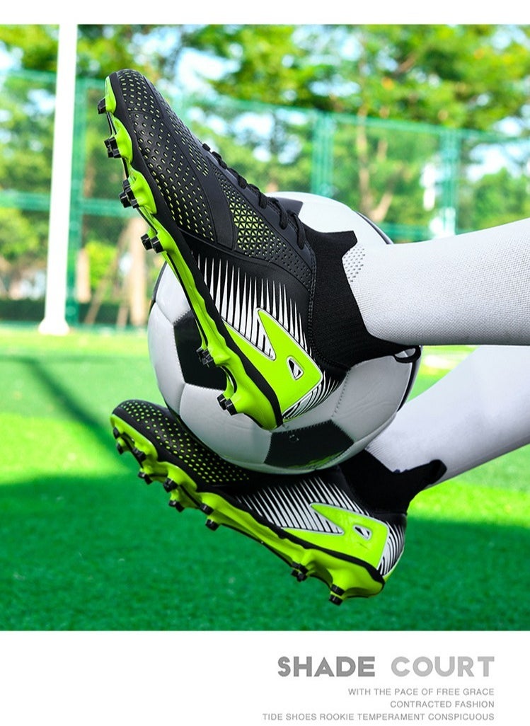 Men's Women's Fashion Outdoor Non-slip Rubber Easy Bend Faux Leather Turf Running Track and Field Shoes