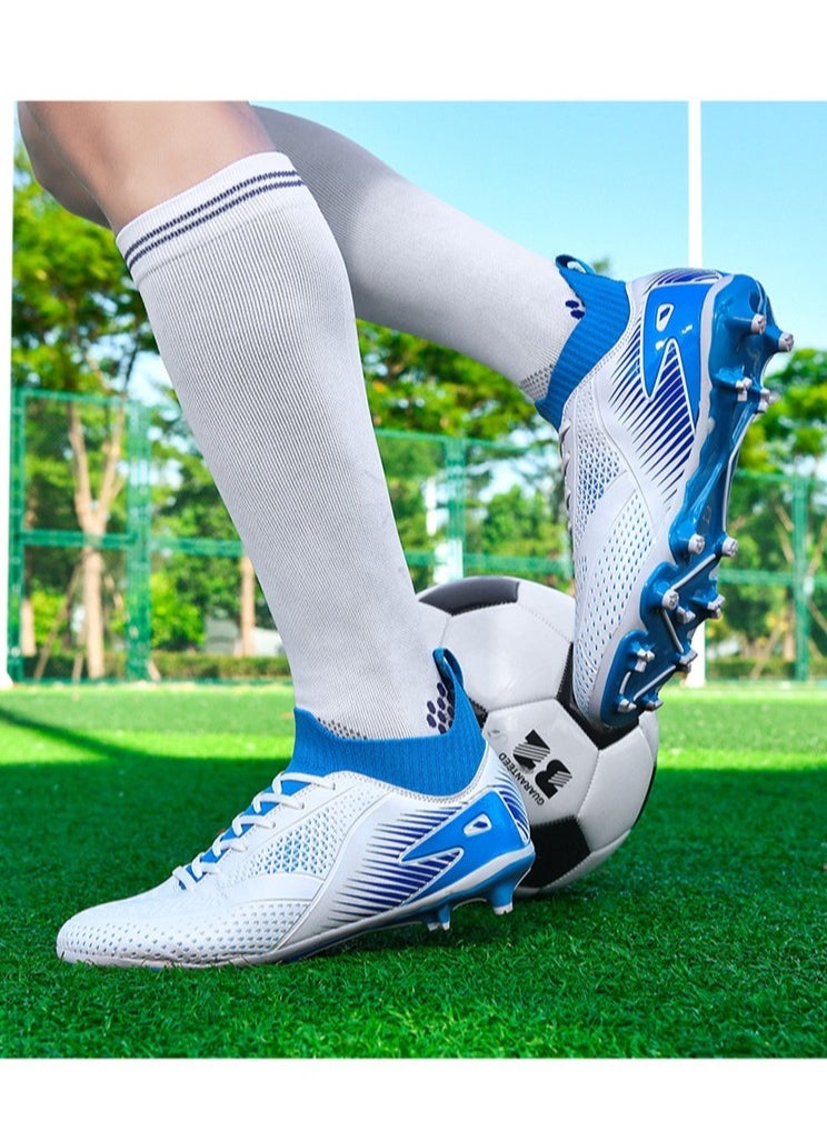 Men's Women's Fashion Outdoor Non-slip Rubber Easy Bend Faux Leather Turf Running Track and Field Shoes