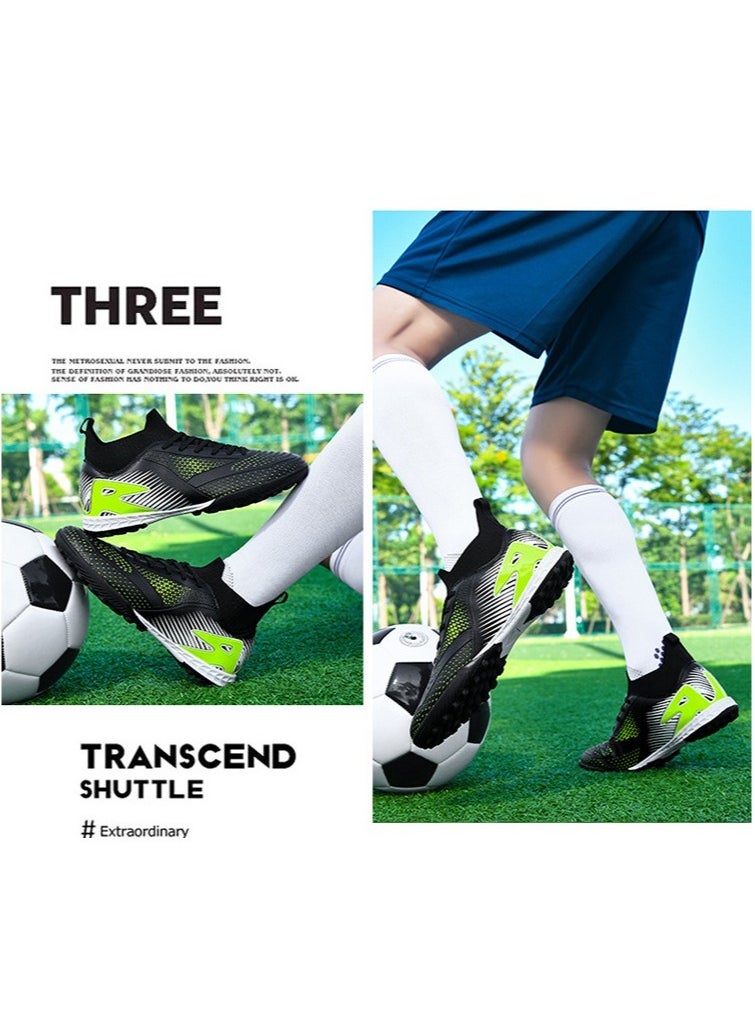 Men's Women's Fashion Outdoor Non-slip Rubber Easy Bend Faux Leather Turf Running Track and Field Shoes