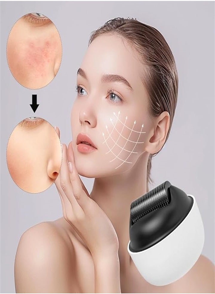 High Quality Microneedle Facial Treatment Massager 1200 Needles Titanium Microneedle Roller for Body Hair Beard Growth Acne Scars Wrinkles Stretch Marks