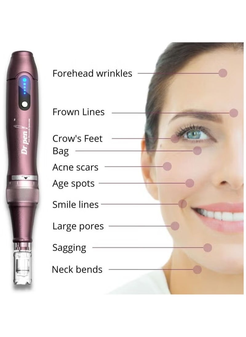 Dr. Pen Ultima A10 - Authentic Multi-Function Wireless Derma Beauty Pen - Trusty Skin Care Tool Kit for Fast Results