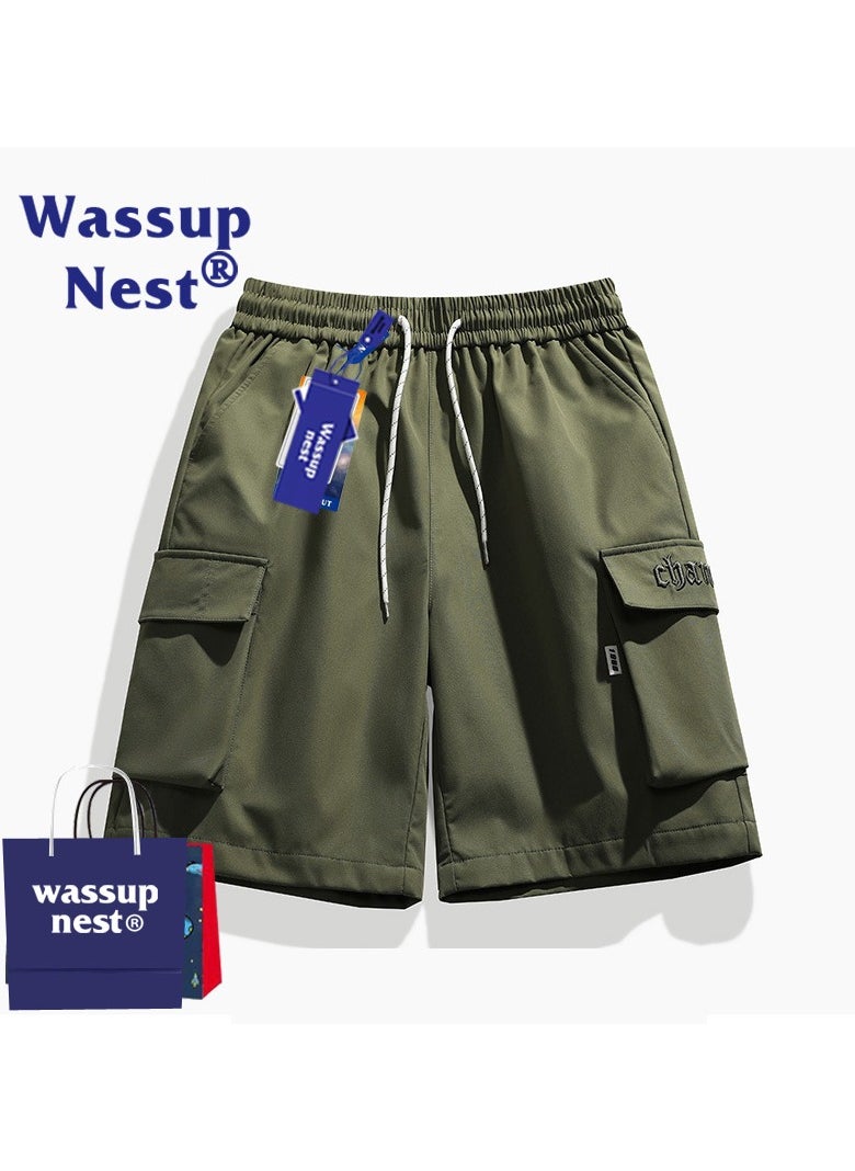 New WASSUP NEST Summer Thin Loose Casual Sports Shorts