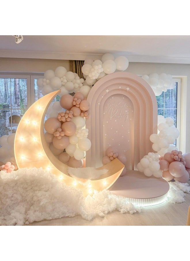 Pink Balloons, 12 Inch 30 Pcs Boho Blush Pink Party Balloon Dusty Rose Nude Pink Balloons Retro Vintage Pink Latex Helium Balloons For Girls Baby Shower Anniversary Wedding Birthday Party Decor