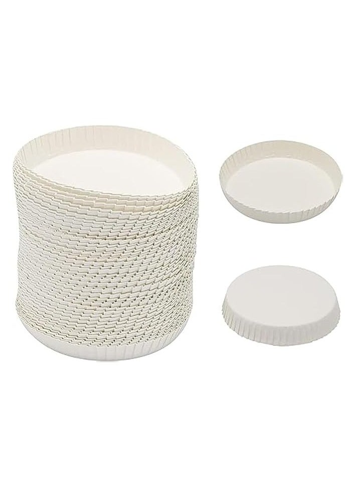 100pcs Disposable Paper Cup Cover Recycled Drinking Lid Coffee Cup Cover Perfect for Parties,Wedding,Home Kitchen,Cafe Hotel