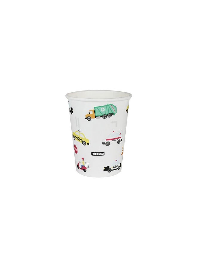 Transportation Party Cups, 12 Ct | Car Party Cups | City Transportation Paper Cups