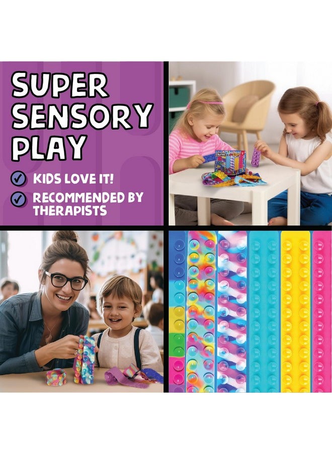 6Pk Sensory Suction Toys - Autism Sensory Toys - Engaging Creative & Imaginative Play - Sensory Toys For Autistic Children - Stimulating & Addictive - Autism Toys