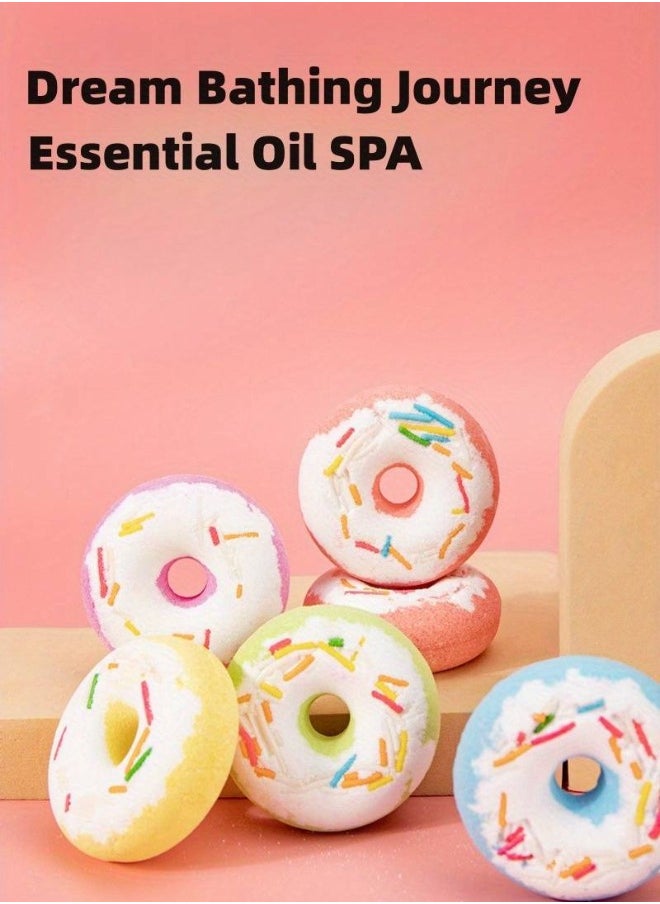 4-Piece Donut Designed Bath Bomb Set