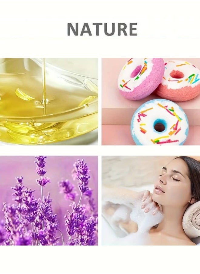 4-Piece Donut Designed Bath Bomb Set