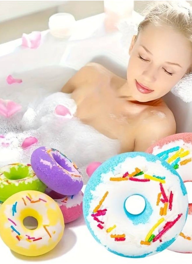 4-Piece Donut Designed Bath Bomb Set