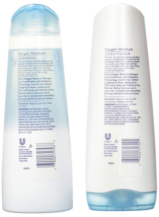 Advanced Hair Series Oxygen Moisture, Shampoo And Conditioner Set, 12 Ounce Each