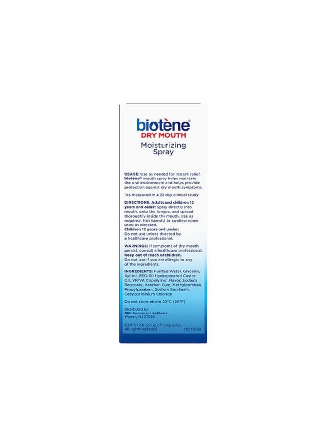 Biotene Moisturizing Mouth Spray, 1.5 Fl Oz - 2Pc