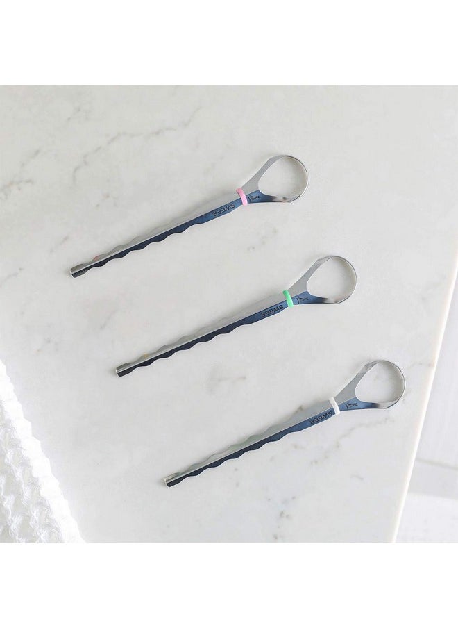 Model T Medical Grade, Stainless Steel Tongue Cleaner With Ergonomic Handle, Reduce Bad Breath And Improve Taste, Preferred By Leading Dental Schools For Oral Hygiene, (1 Count)