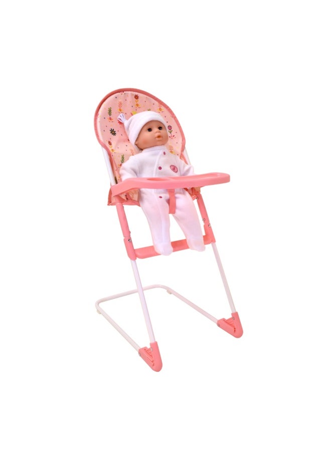 Folding High Chair For Dolls Up To 22 inch from Peterkin gift for kids of Age above 3 years