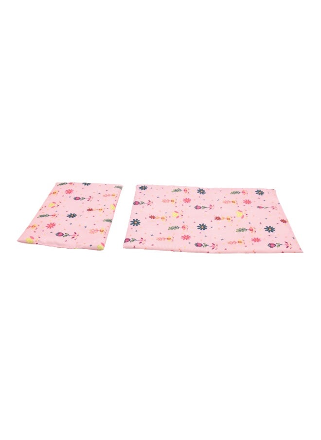 Large Travel Cot With Quilt Pillo With & Travel Bag For Dolls Up To 18 inch from Peterkin gift for kids of Age above 3 years