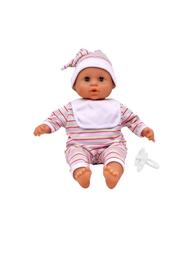 Baby Babble 15 inch Deluxe Soft Doll 16 Baby Sounds Sleeping Eyes from Peterkin gift for kids of Age above 3 years