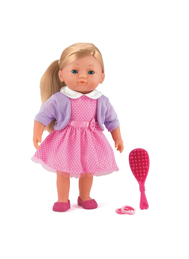 Elizabeth 14 inch Soft Doll Sleeping Eyes With Hair & Accessories from Peterkin gift for kids of Age above 18 months