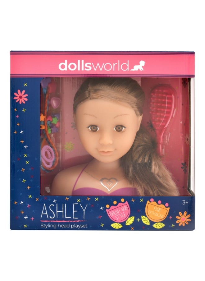 Styling Head Ashely - Brunette from Peterkin gift for kids of Age above 3 years