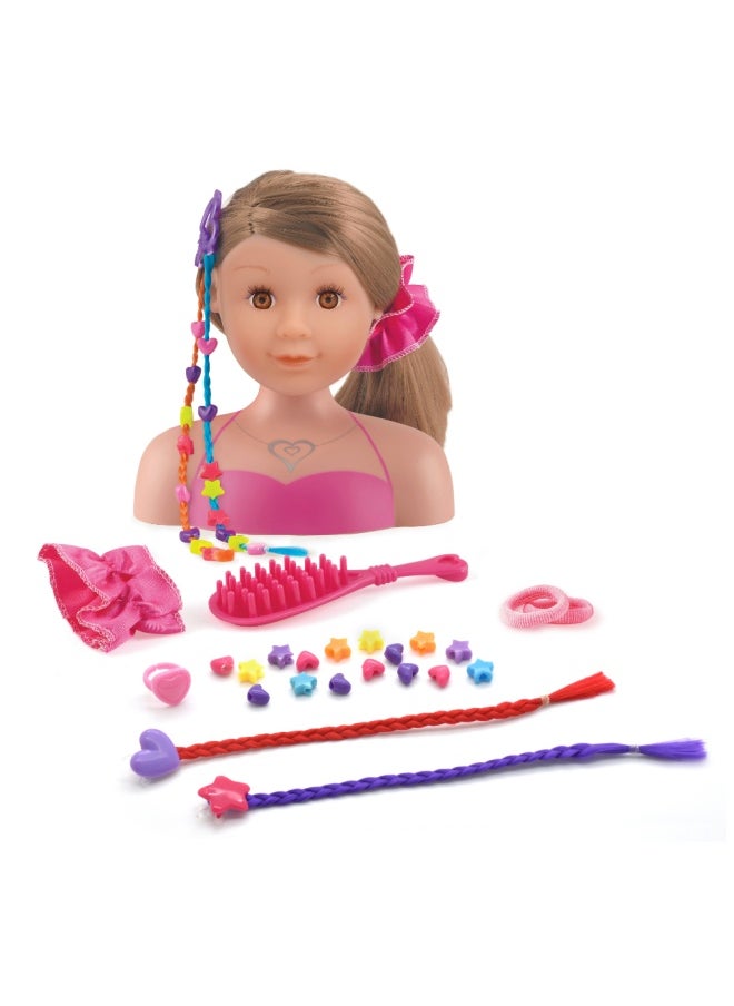 Styling Head Ashely - Brunette from Peterkin gift for kids of Age above 3 years